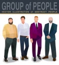 Company people business work, gray, vector