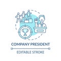 Company president concept icon