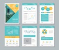 Company profile ,annual report , brochure , flyer, page layout template Royalty Free Stock Photo