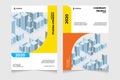Company profile cover design. Annual report template. Abstract cover design