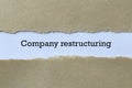 Company restructuring on paper Royalty Free Stock Photo