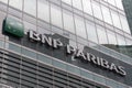 Company signboard BNP Paribas Royalty Free Stock Photo