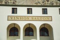 Company signboard at Salton Winery building facade