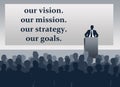 Company vision mission strategy goals