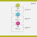 Comparative chart with templates for presentation