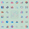 comparative point chart icon. Charts & Diagramms icons universal set for web and mobile