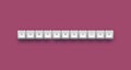 Comparative word on white 3d keyboard buttons with shadow on pink background
