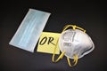 Surgical mask or N95 Respirator