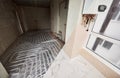 Comparison of apartment before and after renovation. Small details of contemporary interior design Royalty Free Stock Photo