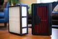comparison of clean and dirty air purifier filters