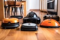 comparison of different robot vacuum models on a table