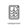 Comparison icon from Startup collection. Royalty Free Stock Photo