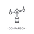 Comparison linear icon. Modern outline Comparison logo concept o