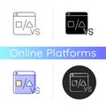 Comparison platforms icon