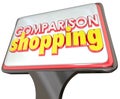 Comparison Shopping Store Sign Customer Advertising Best Price Q