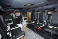 Compartment for landing troopers of an armored personnel carrier Varta, Ukraine, Royalty Free Stock Photo