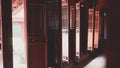 Compartments in Temple of Literature in Hanoi Royalty Free Stock Photo