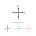 compas directions icon. Elements in multi colored icons for mobile concept and web apps. Icons for website design and development,