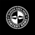 Compass logo. Compas design template. Vector and illustration. Royalty Free Stock Photo