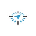 Compass abstract icon graphic design template isolated