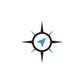 Compass abstract icon graphic design template isolated
