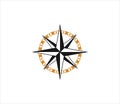 compass adventure direction navigator vector logo design