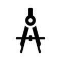 Compass Architecture Icon Vector Symbol Design Illustration