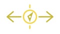 Compass Arrow Navigation Vector Icon for Direction, vector design Generative AI Royalty Free Stock Photo