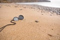 Compass on the beach