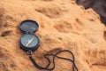 Compass on the beach