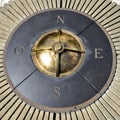 Compass of the colonial city of Santo Domingo Royalty Free Stock Photo