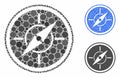 Compass Composition Icon of Round Dots Royalty Free Stock Photo