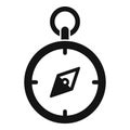 Compass core values icon simple vector. Value purpose