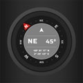 Compass digital HUD navigate Royalty Free Stock Photo