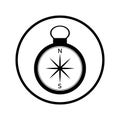 compass direction in the form of a symbol or icon