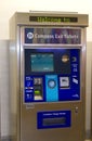 Compass Exit Tickets Machine on Waterfront Station Canada Line in Downtown Vancouver Royalty Free Stock Photo