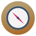 Compass Flat background vector icon which can easily modify or edit Royalty Free Stock Photo