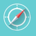 Compass flat icon illustration design Royalty Free Stock Photo