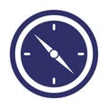 Compass glypy with color background vector icon which can easily modify or edit