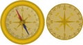 Compass gold plated