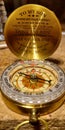 Compass golden way Royalty Free Stock Photo