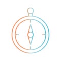 Compass gradient style icon vector design