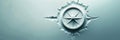 A compass graphic with clear lines, ideal for navigation apps and travel services. Its simple, symbolic, and easy to