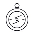 Compass guide device line and fill style icon Royalty Free Stock Photo