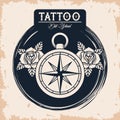 Compass guide tattoo studio image artistic