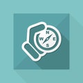 Compass hold icon Royalty Free Stock Photo
