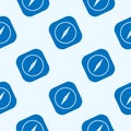 Compass icon flat design seamless pattern. Vector illustration Royalty Free Stock Photo