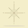 Compass icon great for any use. Vector EPS10. Royalty Free Stock Photo