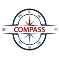 Compass icon isolated on white background. Vector illustration of Royalty Free Stock Photo