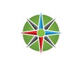 Compass icon logo design template Royalty Free Stock Photo